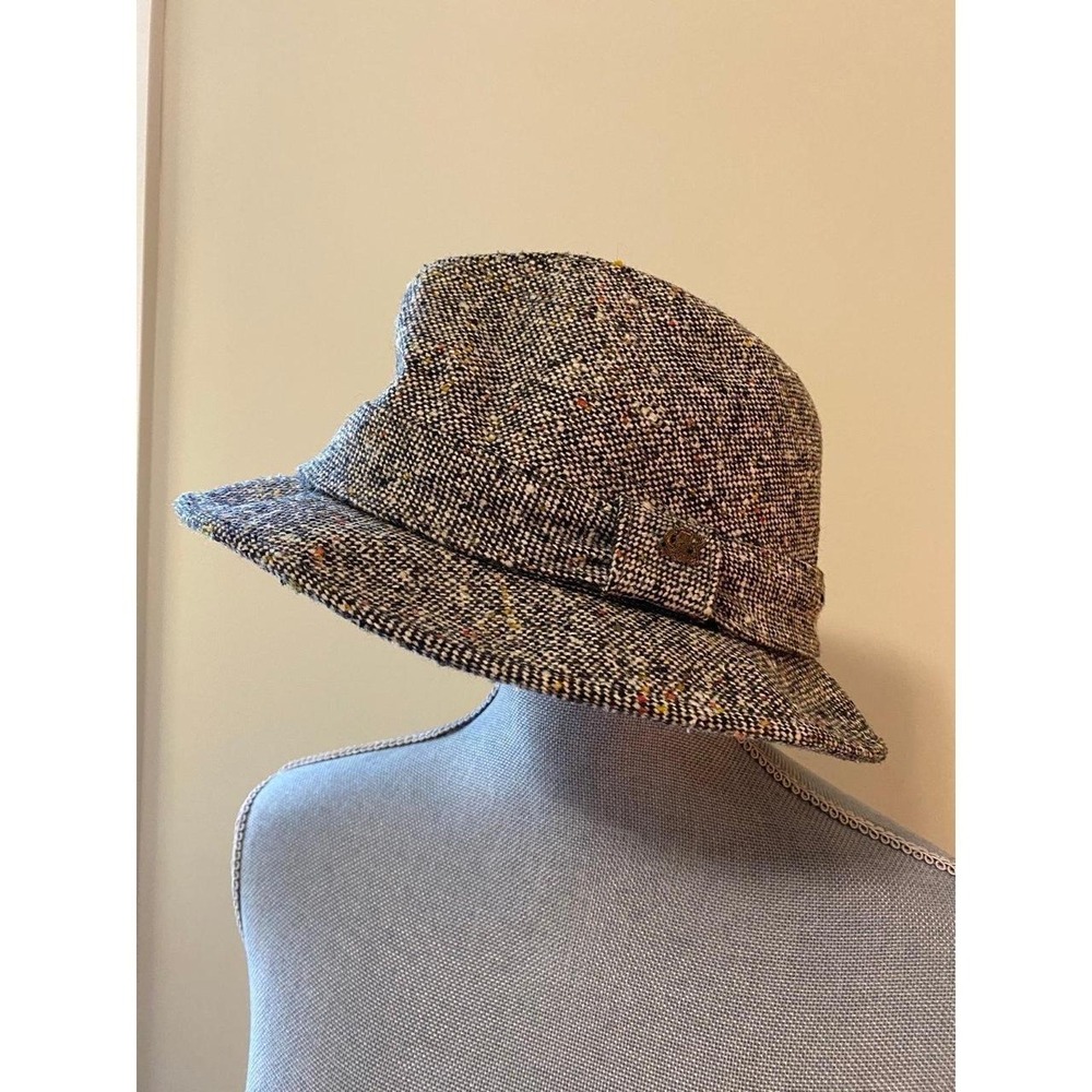 Stetson Hat Unisex Mens Downer Bucket Fedora Harris Tweed OSFM Vintage PrepSKU21